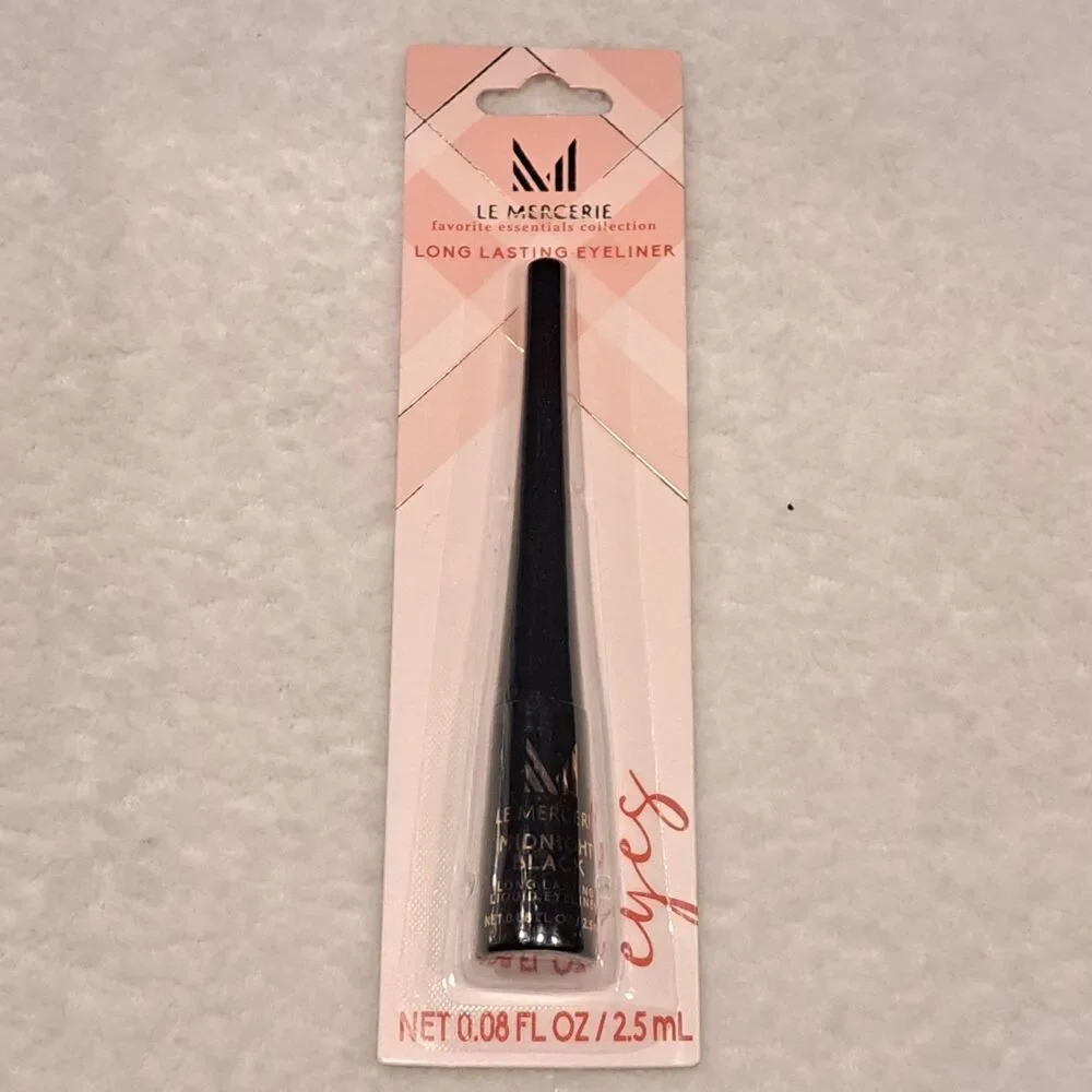 Le Mercerie favorite essentials collection- liquid eyeliner - MIDNIGHT BLACK
